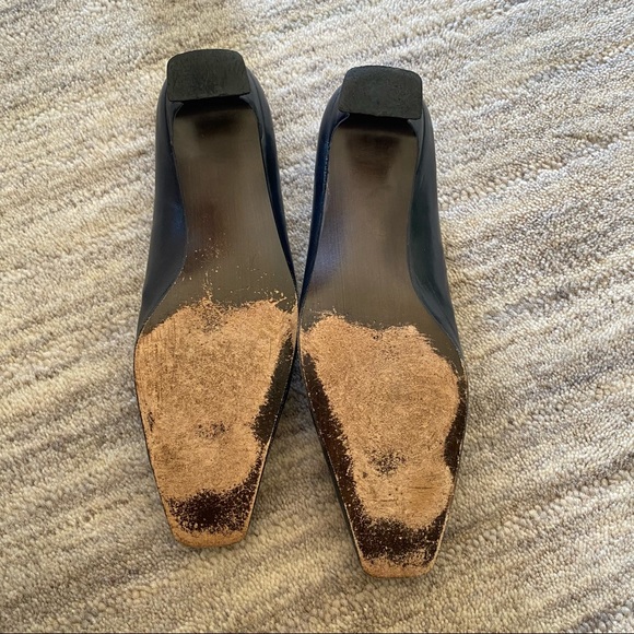 Stuart Weitzman Navy Kid Quasar Heels - Picture 9 of 12